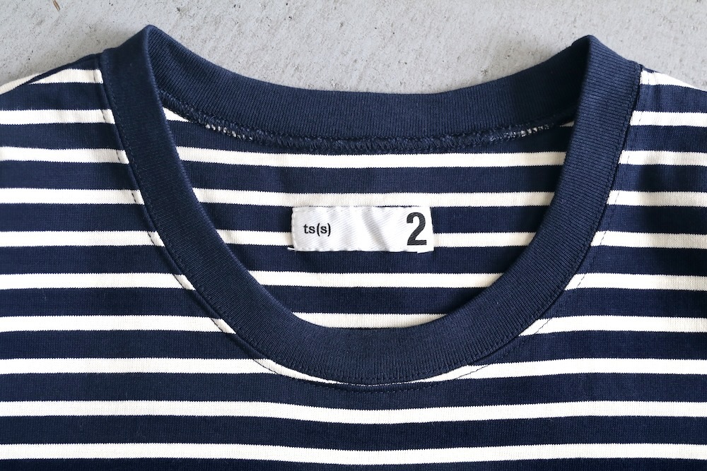 [20% > 30%OFF] ts(s) (�ƥ�����������) "Disconnection Line T-shirt - Horizontal Stripe High Density Cotton Jersey"