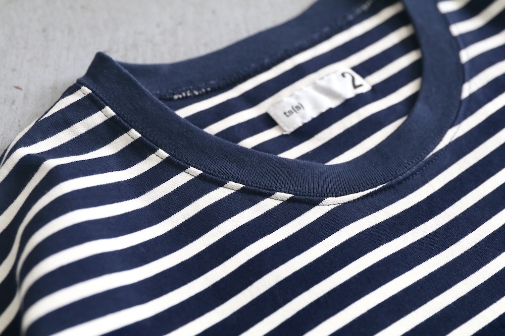 [20% > 30%OFF] ts(s) (�ƥ�����������) "Disconnection Line T-shirt - Horizontal Stripe High Density Cotton Jersey"