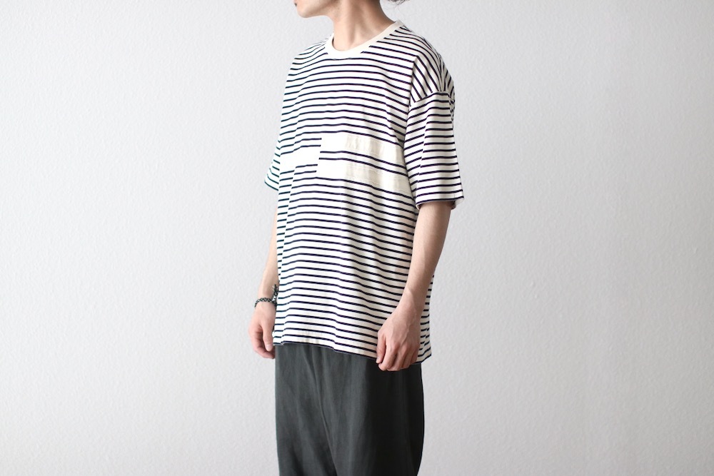 [20% > 30%OFF] ts(s) (�ƥ�����������) "Disconnection Line T-shirt - Horizontal Stripe High Density Cotton Jersey"