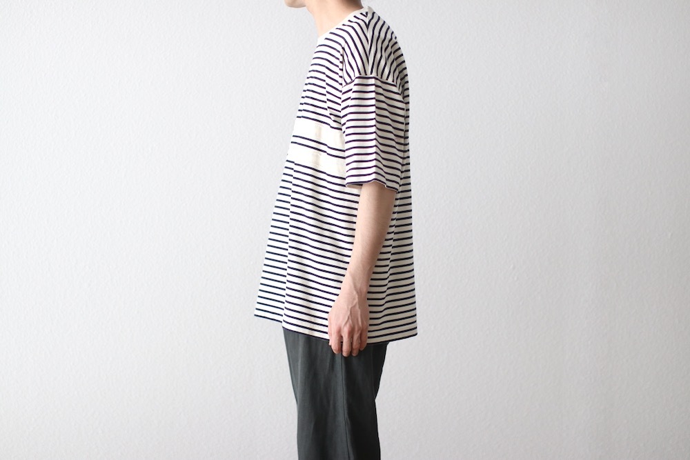 [20% > 30%OFF] ts(s) (�ƥ�����������) "Disconnection Line T-shirt - Horizontal Stripe High Density Cotton Jersey"