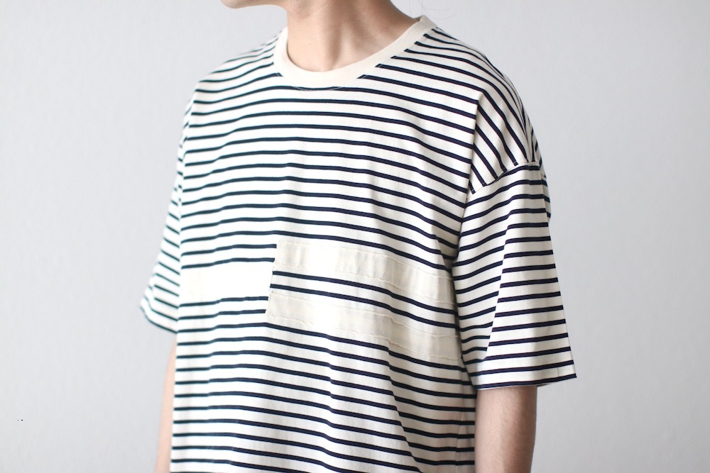 [20% > 30%OFF] ts(s) (�ƥ�����������) "Disconnection Line T-shirt - Horizontal Stripe High Density Cotton Jersey"