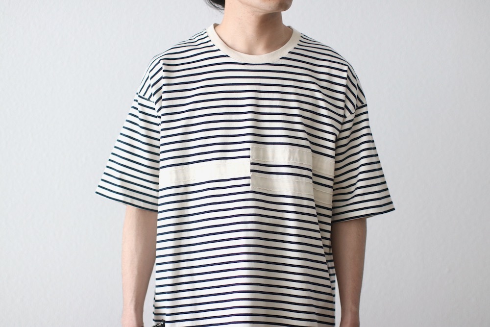 [20% > 30%OFF] ts(s) (�ƥ�����������) "Disconnection Line T-shirt - Horizontal Stripe High Density Cotton Jersey"