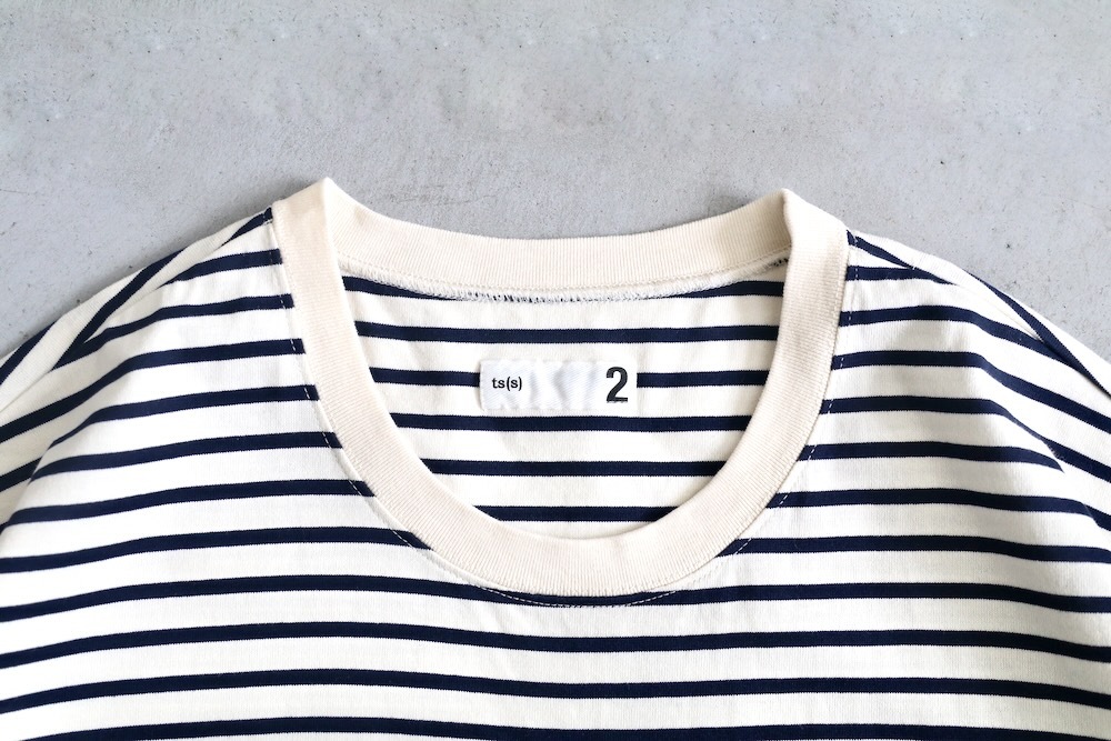 [20% > 30%OFF] ts(s) (�ƥ�����������) "Disconnection Line T-shirt - Horizontal Stripe High Density Cotton Jersey"