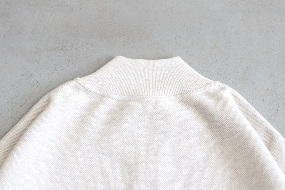 crepuscule(����ץ����塼��) "Light Moss Stitch Half Zip P/O"