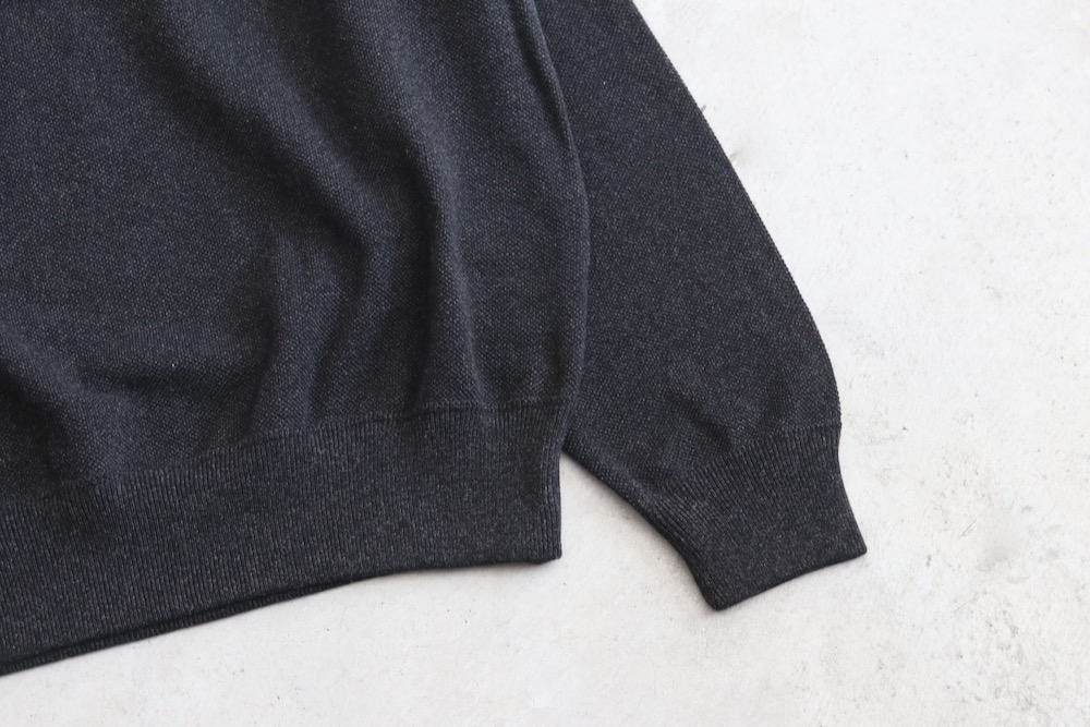crepuscule(����ץ����塼��) "Light Moss Stitch Half Zip P/O"