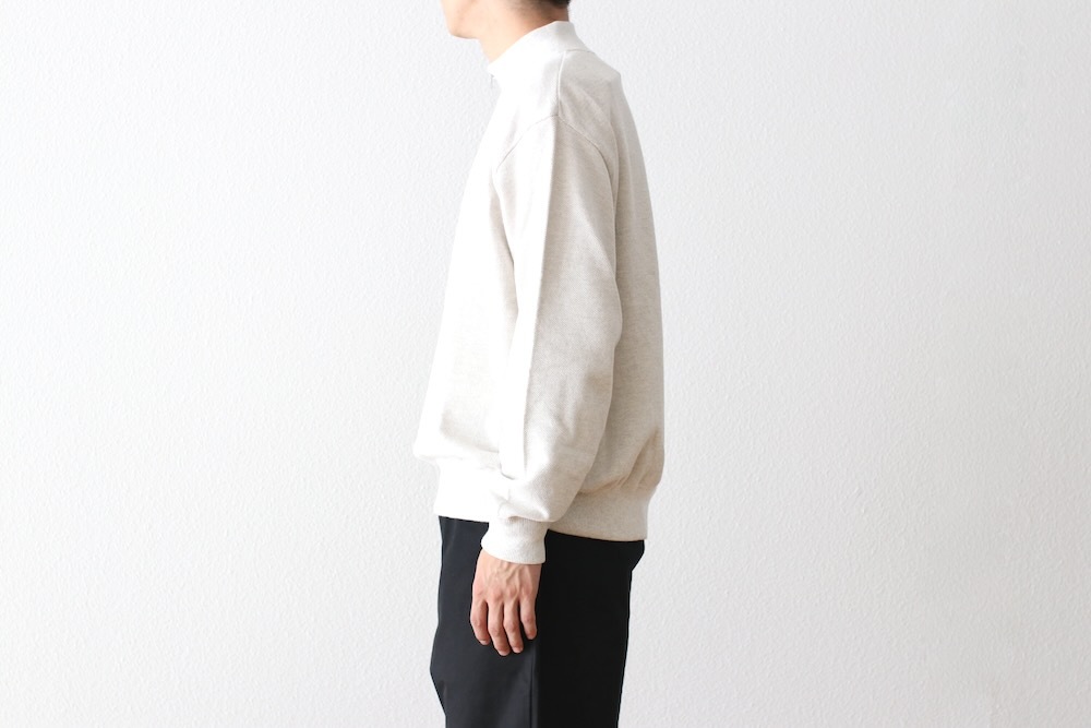 crepuscule(����ץ����塼��) "Light Moss Stitch Half Zip P/O"