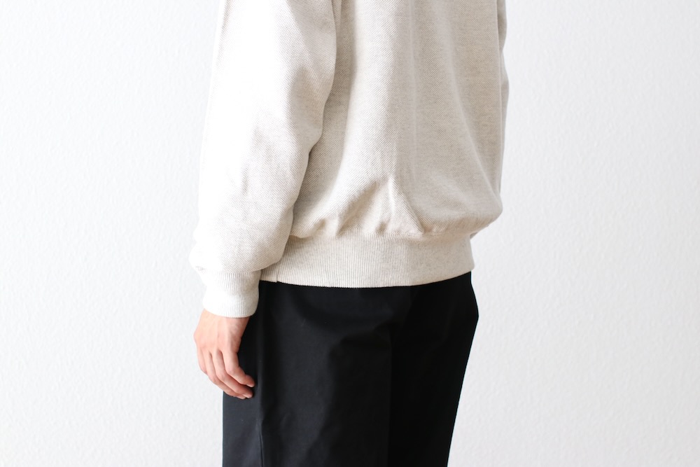 crepuscule(����ץ����塼��) "Light Moss Stitch Half Zip P/O"
