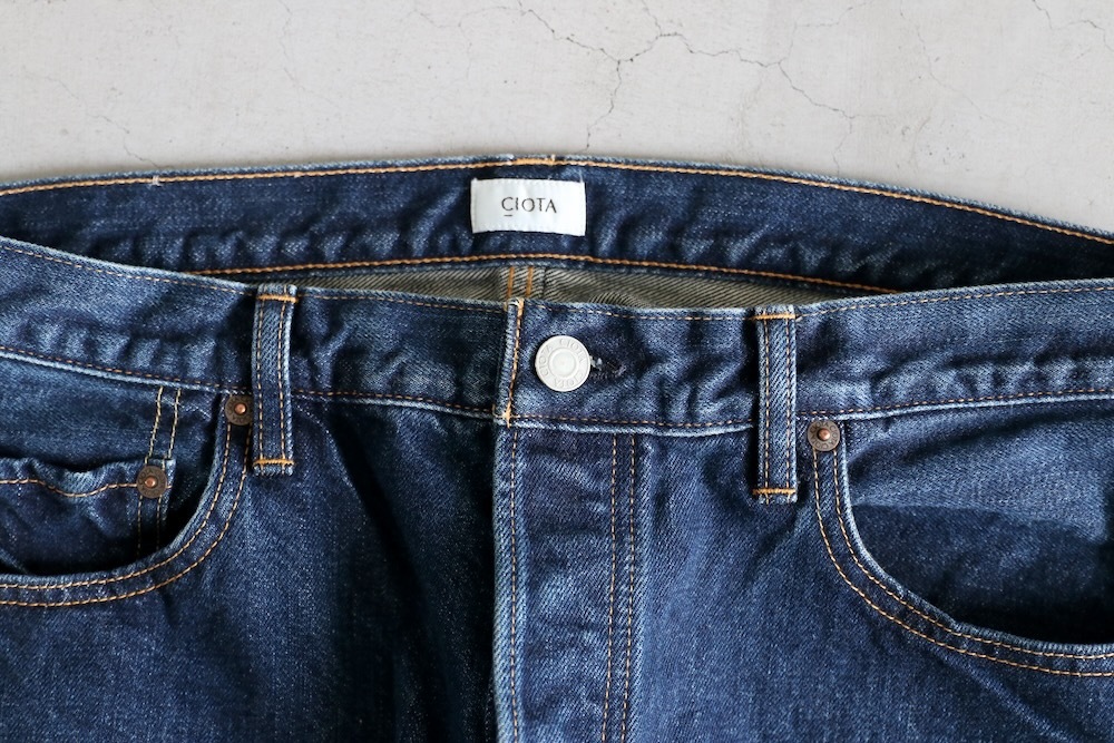 CIOTA (シオタ) “本藍 スビン 13.5oz ストレートデニム NIDBL-D