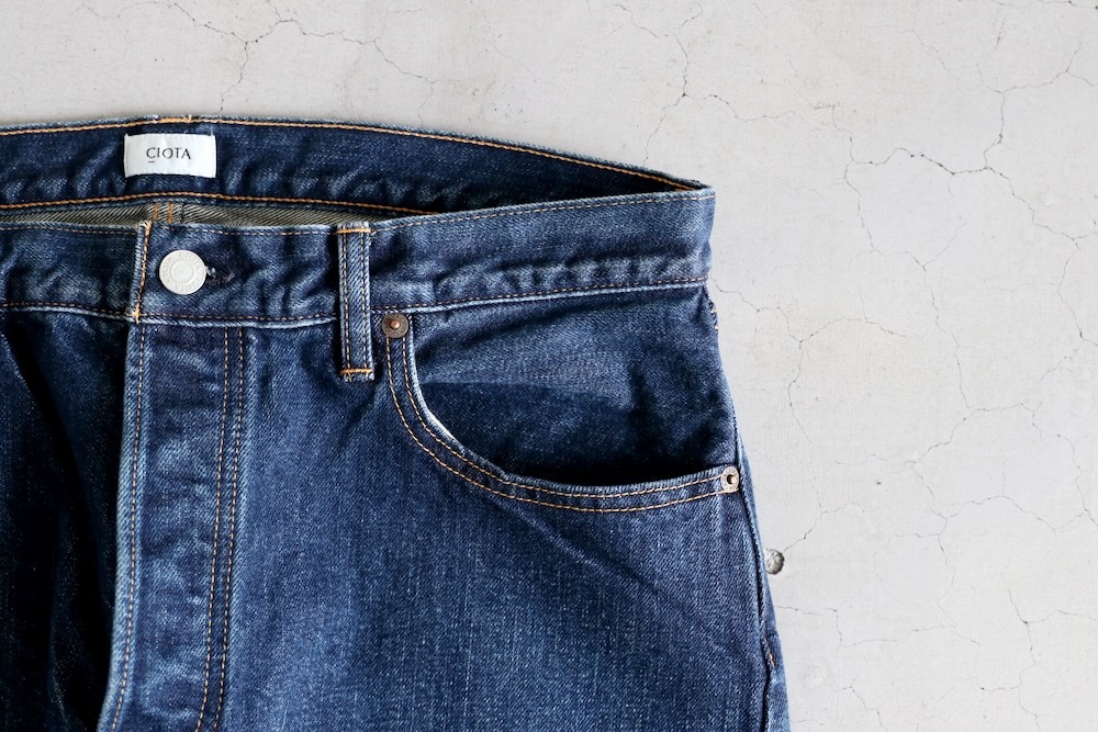 CIOTA (シオタ) “本藍 スビン 13.5oz ストレートデニム NIDBL-D