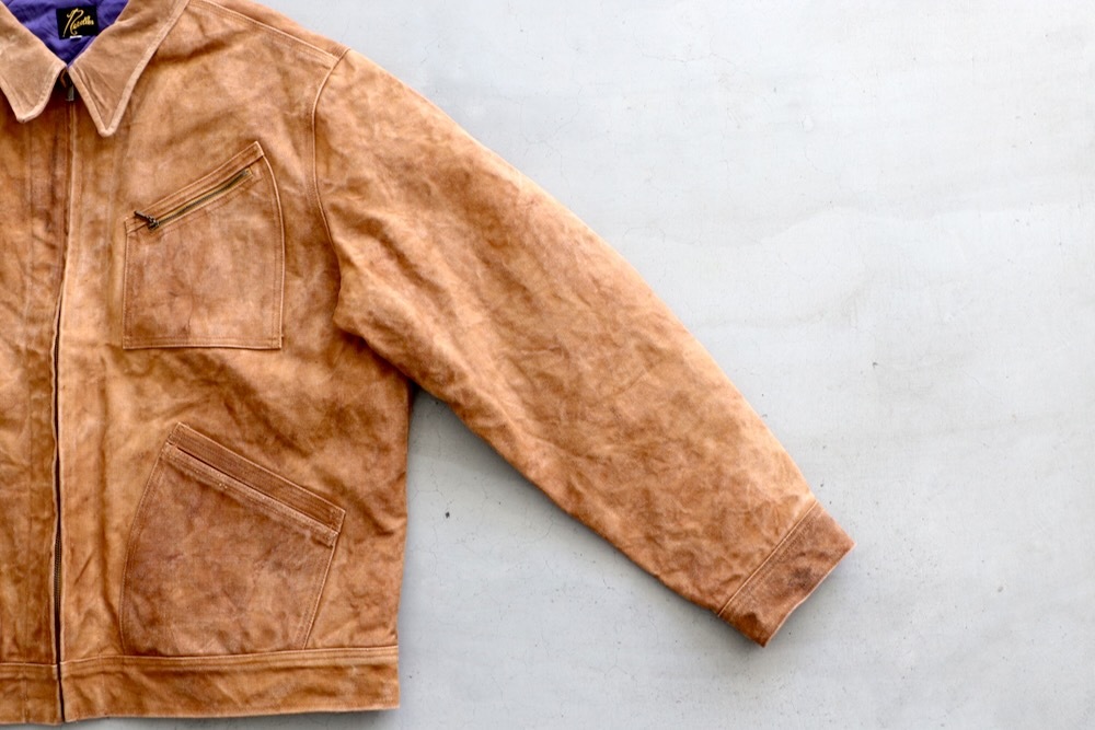 Needles(�ˡ��ɥ륺) "Zipped Work Jacket - Duck Canvas / Kakishibu Dye"