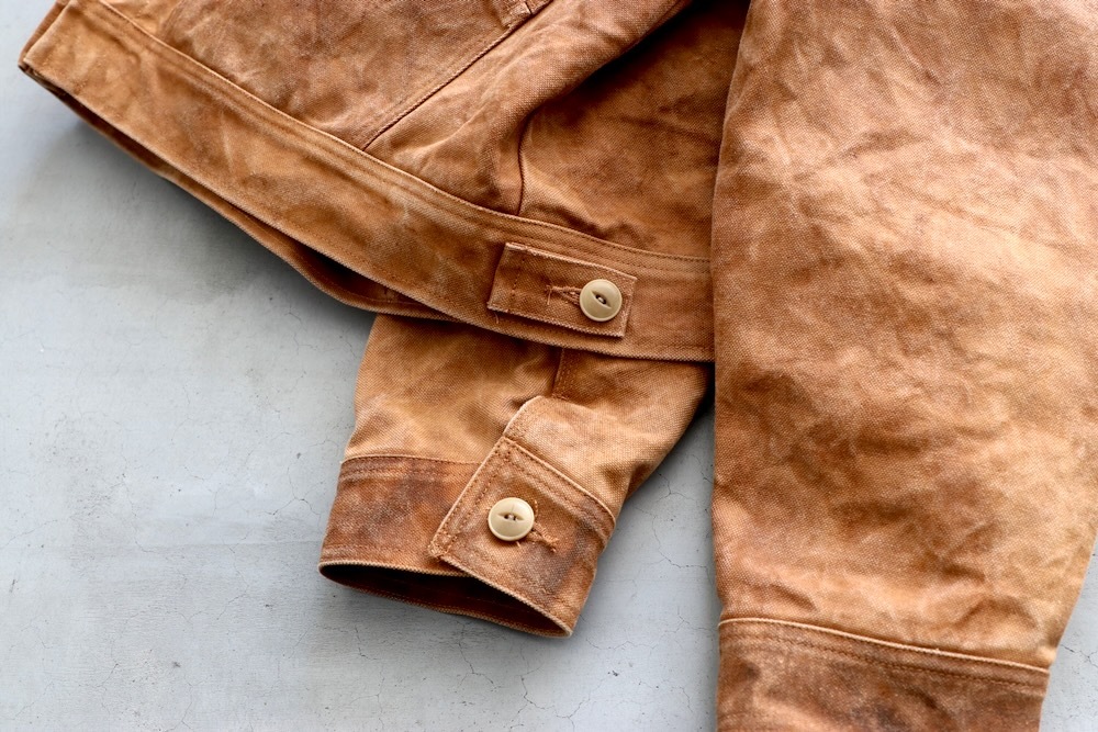 Needles(�ˡ��ɥ륺) "Zipped Work Jacket - Duck Canvas / Kakishibu Dye"