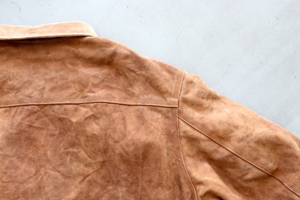 Needles(�ˡ��ɥ륺) "Zipped Work Jacket - Duck Canvas / Kakishibu Dye"