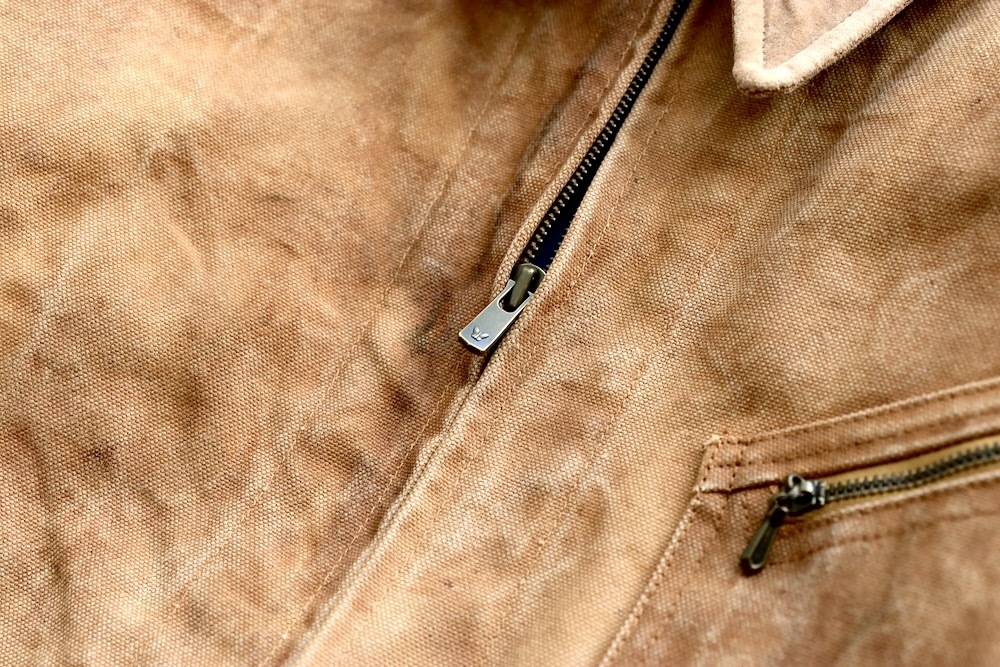 Needles(�ˡ��ɥ륺) "Zipped Work Jacket - Duck Canvas / Kakishibu Dye"