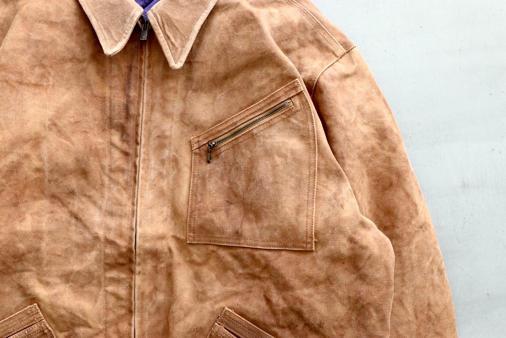 Needles(�ˡ��ɥ륺) "Zipped Work Jacket - Duck Canvas / Kakishibu Dye"