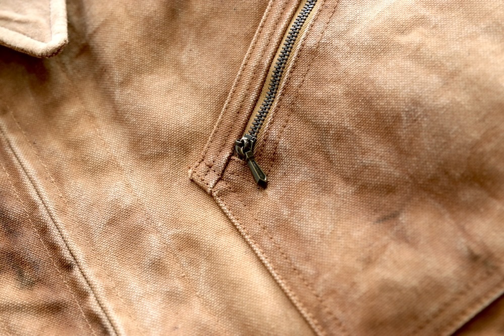 Needles(�ˡ��ɥ륺) "Zipped Work Jacket - Duck Canvas / Kakishibu Dye"
