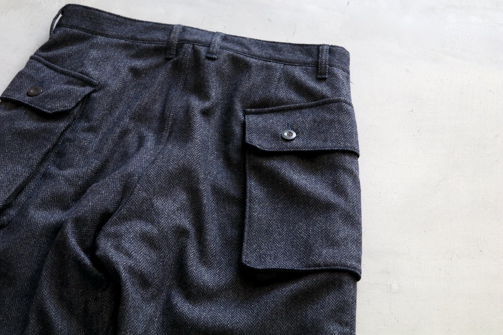 itten. (���åƥ�) "itten 23 Old Style Cargo Trousers -Wool Herringbone-"