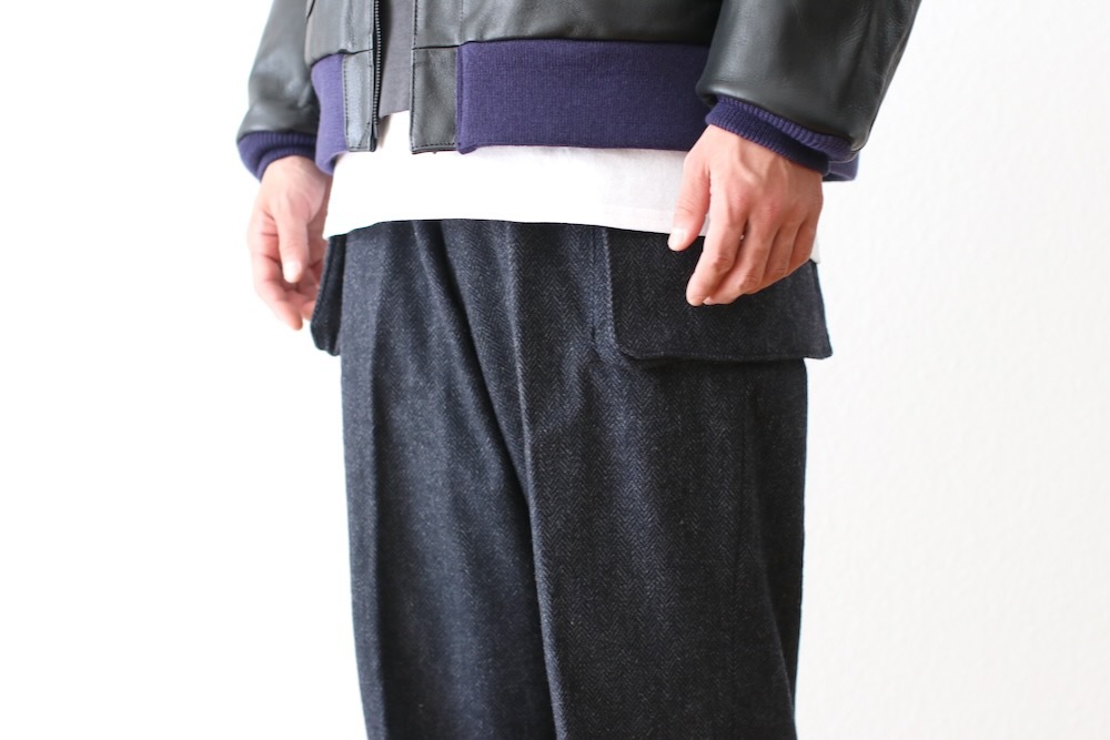 itten. (���åƥ�) "itten 23 Old Style Cargo Trousers -Wool Herringbone-"