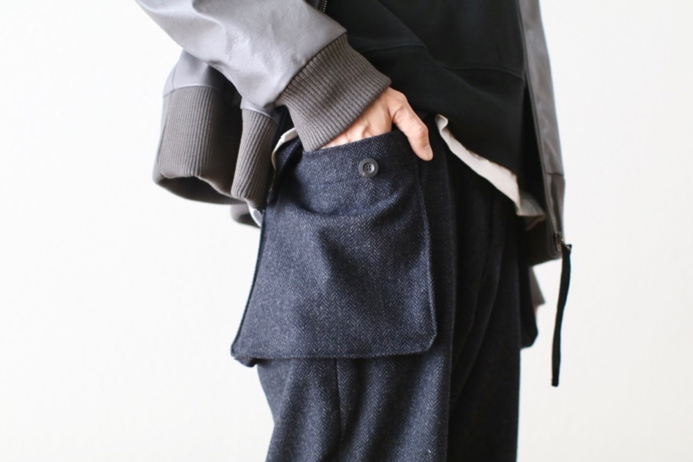 itten. (���åƥ�) "itten 23 Old Style Cargo Trousers -Wool Herringbone-"