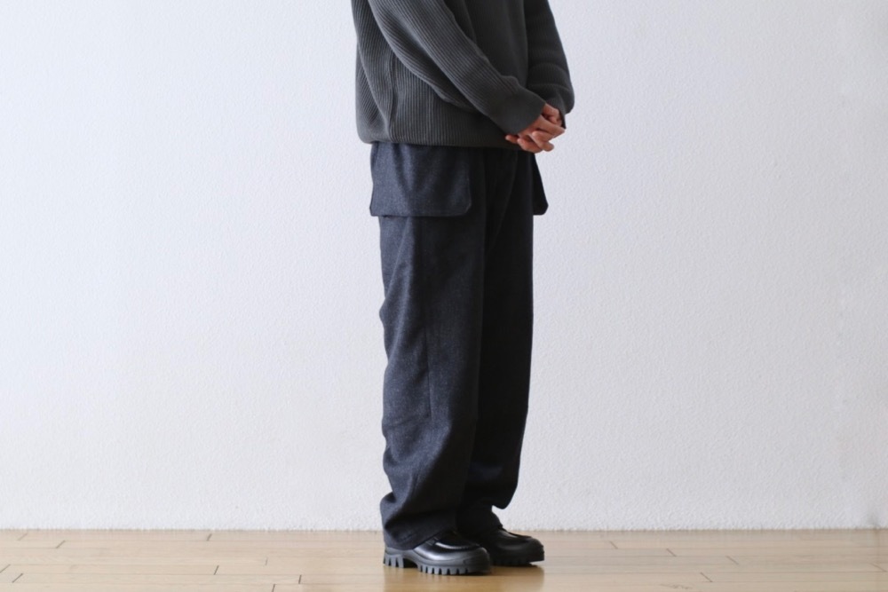 itten. (���åƥ�) "itten 23 Old Style Cargo Trousers -Wool Herringbone-"