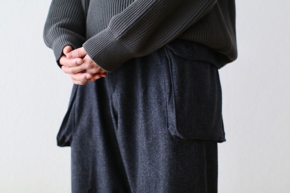 itten. (���åƥ�) "itten 23 Old Style Cargo Trousers -Wool Herringbone-"
