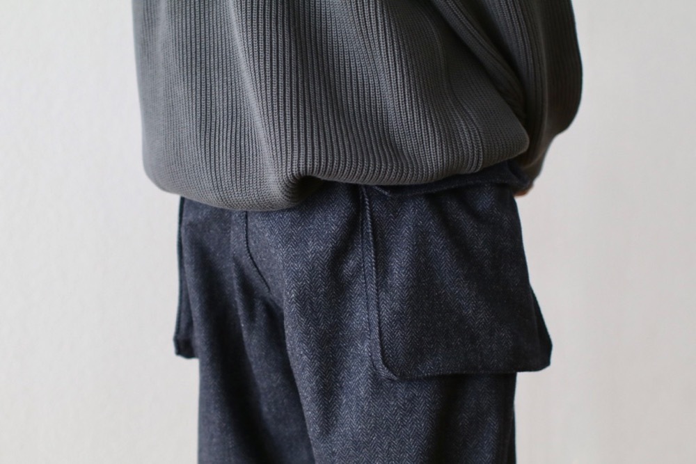 itten. (���åƥ�) "itten 23 Old Style Cargo Trousers -Wool Herringbone-"