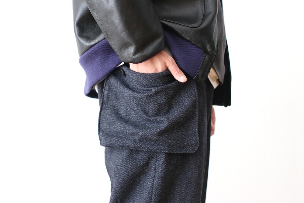 itten. (���åƥ�) "itten 23 Old Style Cargo Trousers -Wool Herringbone-"