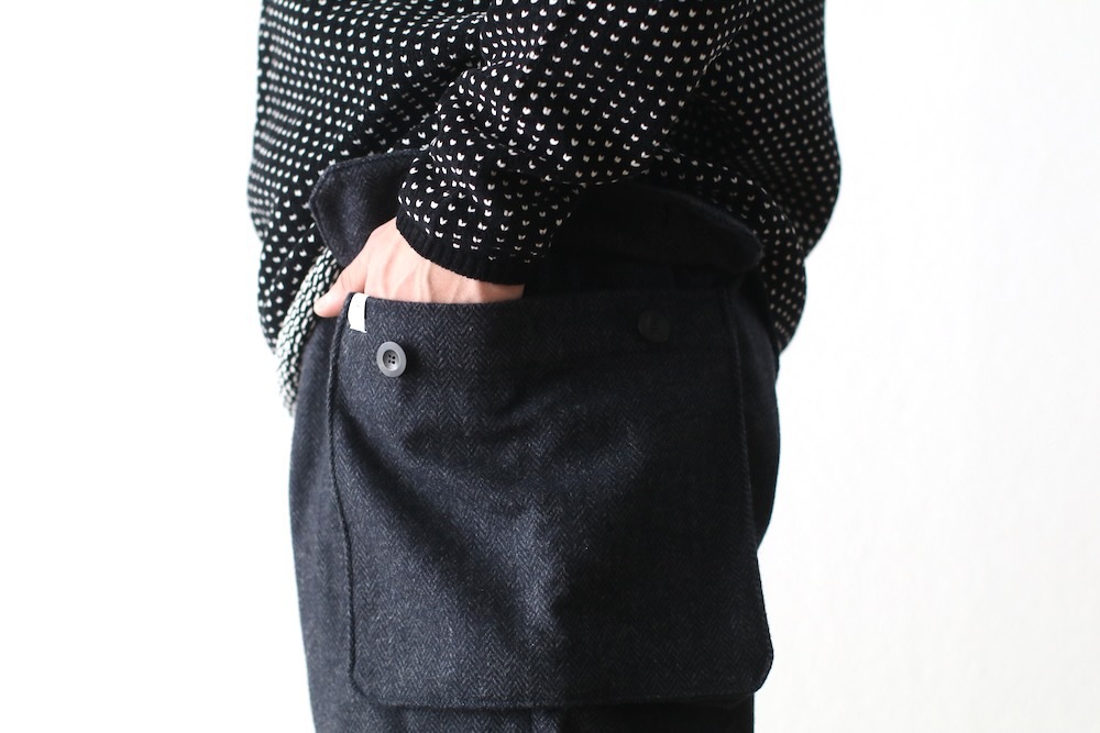itten. (���åƥ�) "itten 23 Old Style Cargo Trousers -Wool Herringbone-"