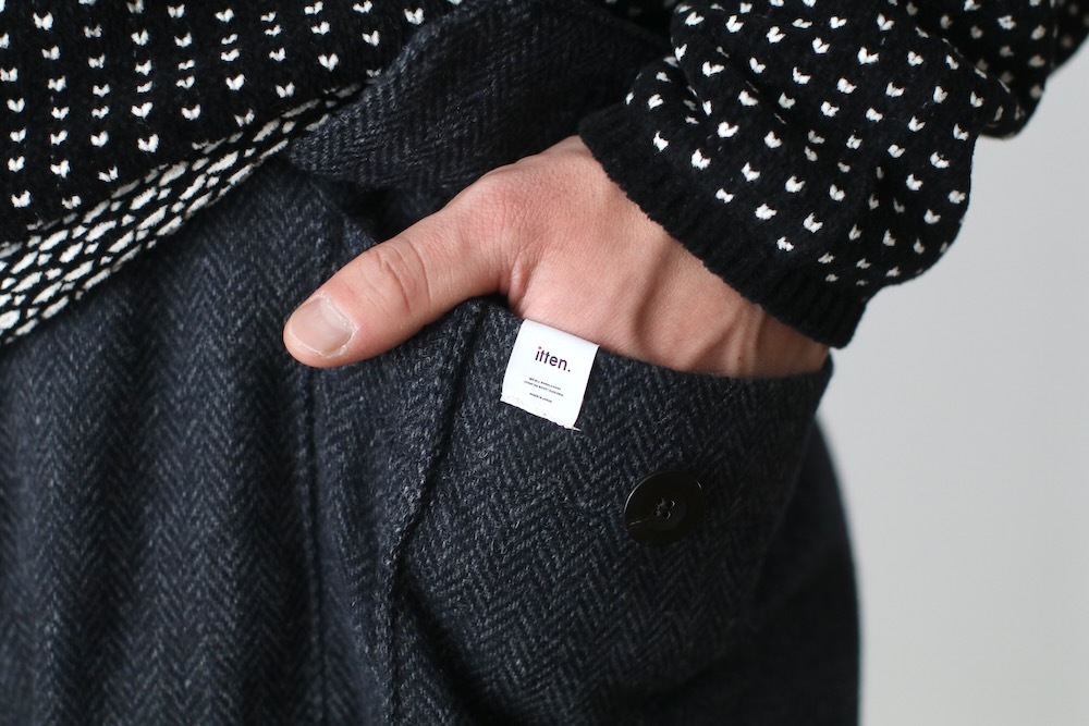 itten. (���åƥ�) "itten 23 Old Style Cargo Trousers -Wool Herringbone-"