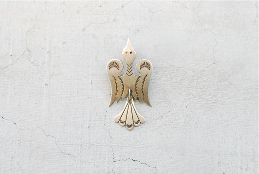 Indian Jewelry (����ǥ����� ���奨�꡼)  "Antique pin(PEYOTE BIRD) - 1970s'"