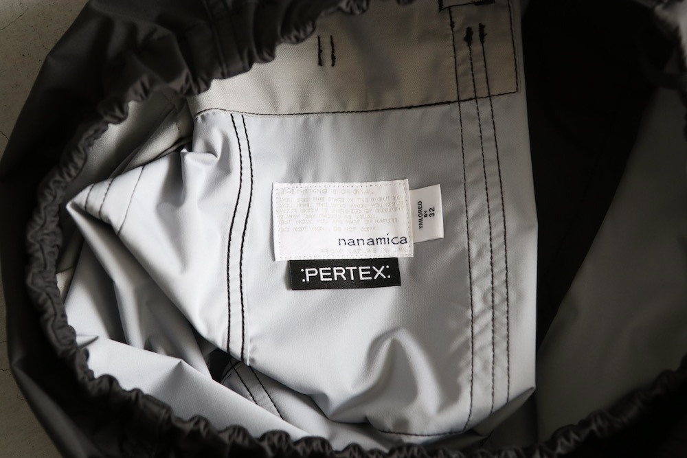 最終値下げ nanamica 3L PERTEX SHIELD 防水パンツ 3L PERTEX SHIELD 2Way Travel Coat and 3L PERTEX SHIELD Cargo