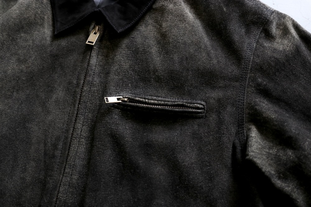 SEVEN BY SEVEN (֥Х֥) "LEATHER DETROIT JACKET - Goat suede Antique finish -"