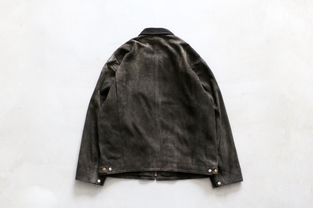 SEVEN BY SEVEN (֥Х֥) "LEATHER DETROIT JACKET - Goat suede Antique finish -"