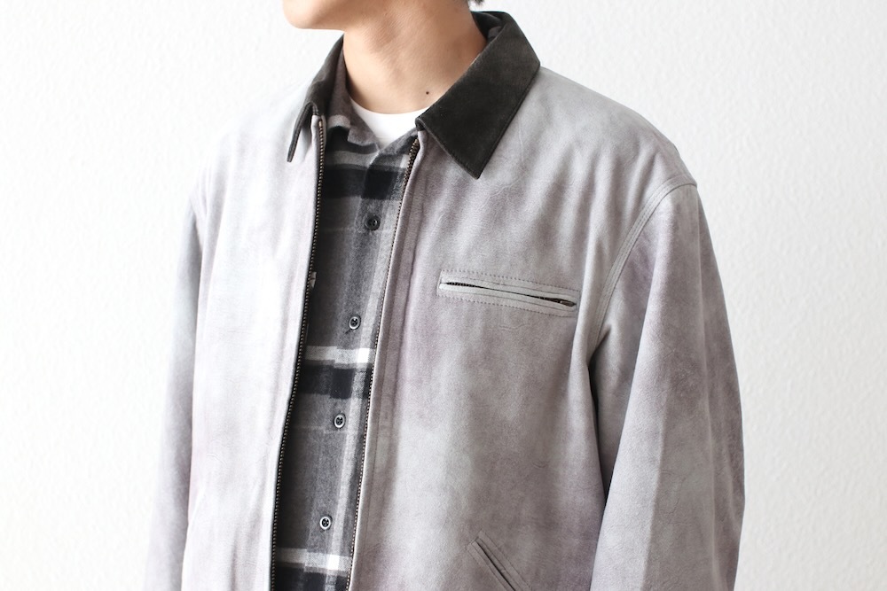 SEVEN BY SEVEN (֥Х֥) "LEATHER DETROIT JACKET - Goat suede Antique finish -"