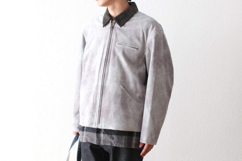 SEVEN BY SEVEN (֥Х֥) "LEATHER DETROIT JACKET - Goat suede Antique finish -"