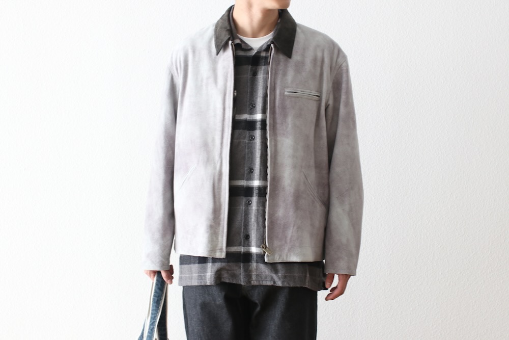 SEVEN BY SEVEN (֥Х֥) "LEATHER DETROIT JACKET - Goat suede Antique finish -"