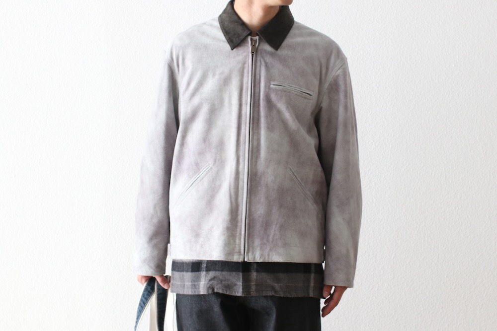 SEVEN BY SEVEN (֥Х֥) "LEATHER DETROIT JACKET - Goat suede Antique finish -"