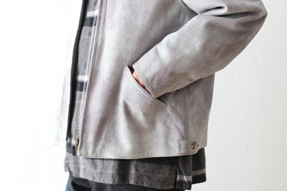 SEVEN BY SEVEN (֥Х֥) "LEATHER DETROIT JACKET - Goat suede Antique finish -"