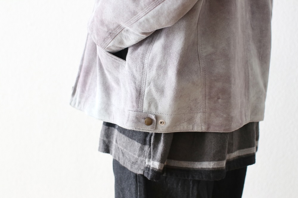 SEVEN BY SEVEN (֥Х֥) "LEATHER DETROIT JACKET - Goat suede Antique finish -"