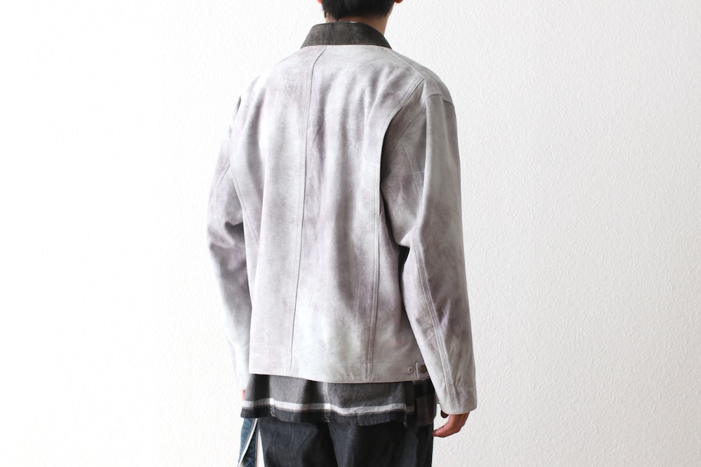 SEVEN BY SEVEN (֥Х֥) "LEATHER DETROIT JACKET - Goat suede Antique finish -"