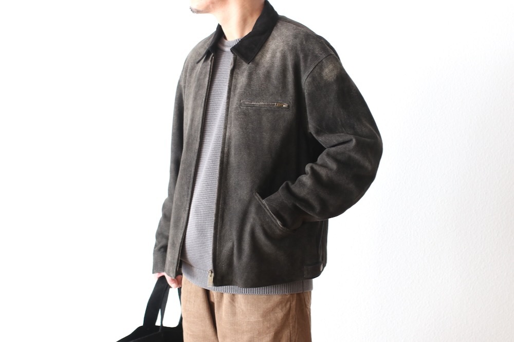 SEVEN BY SEVEN (���֥�Х����֥�) "LEATHER DETROIT JACKET - Goat suede Antique finish -"