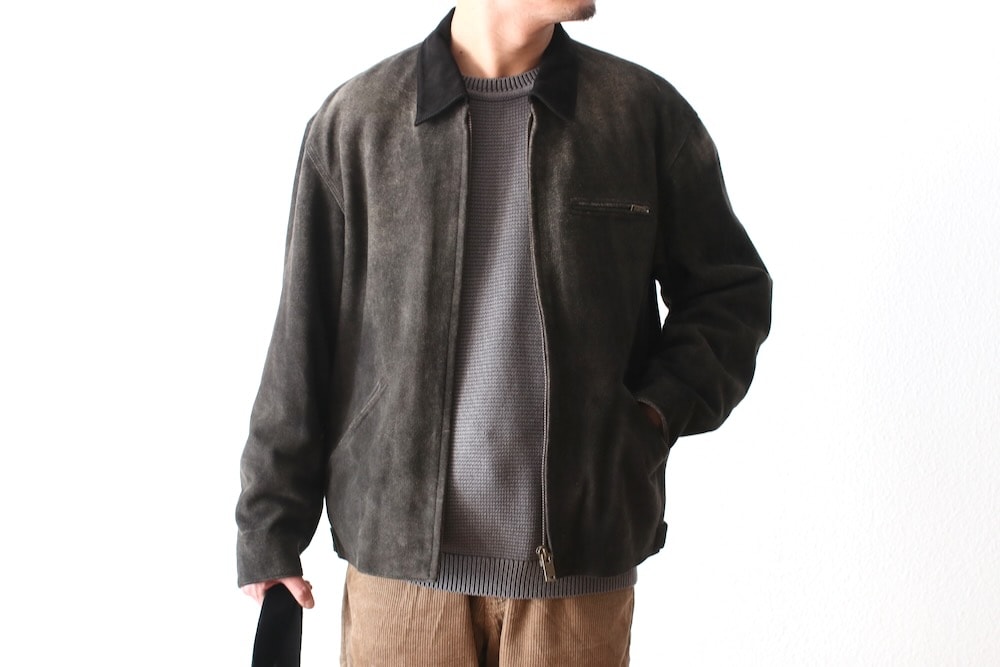 SEVEN BY SEVEN (���֥�Х����֥�) "LEATHER DETROIT JACKET - Goat suede Antique finish -"