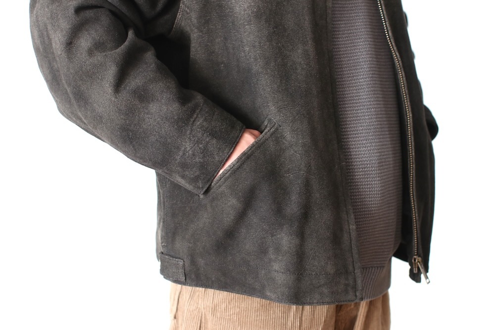 SEVEN BY SEVEN (���֥�Х����֥�) "LEATHER DETROIT JACKET - Goat suede Antique finish -"
