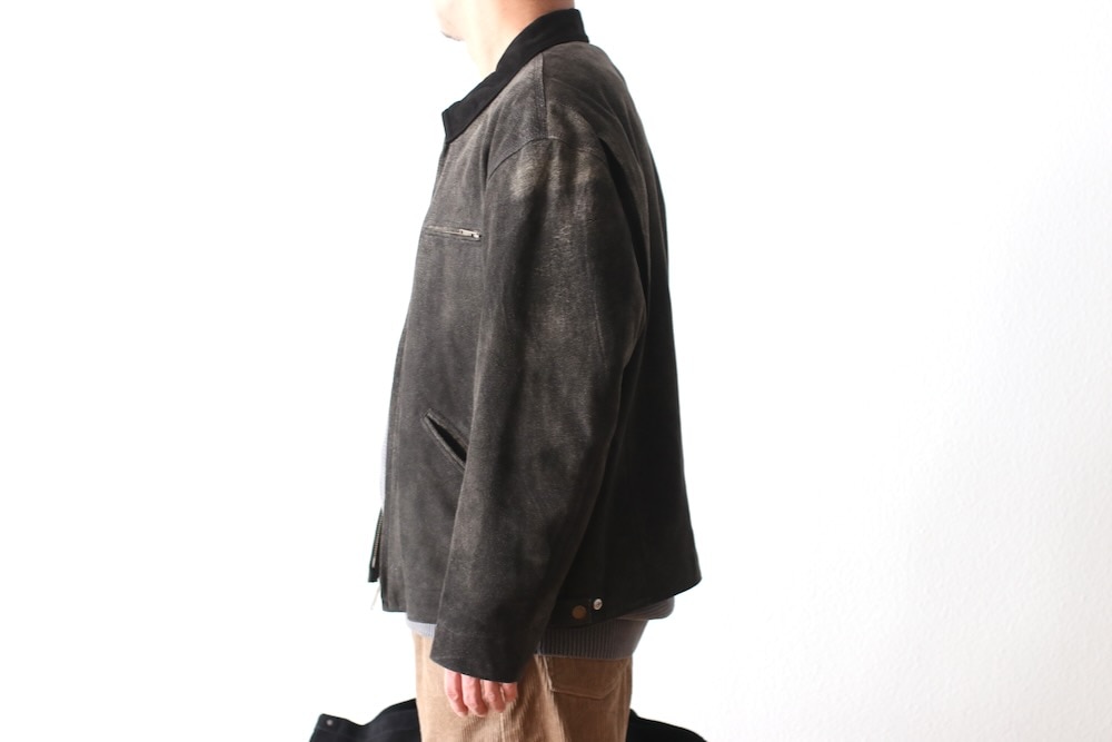 SEVEN BY SEVEN (���֥�Х����֥�) "LEATHER DETROIT JACKET - Goat suede Antique finish -"