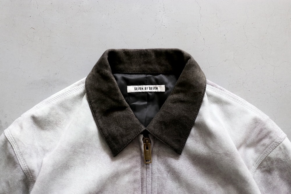 SEVEN BY SEVEN (֥Х֥) "LEATHER DETROIT JACKET - Goat suede Antique finish -"