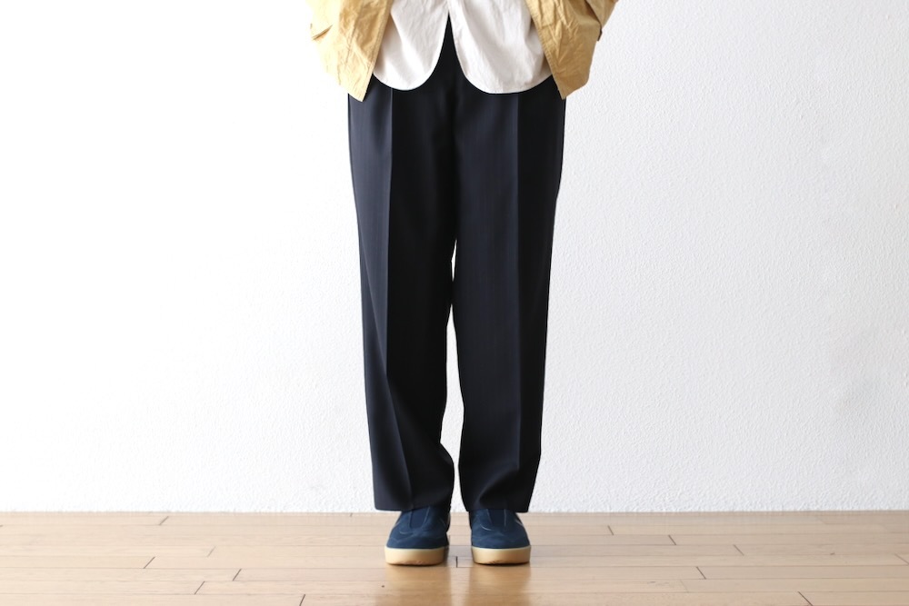 KAPTAIN SUNSHINE(����ץƥ󥵥󥷥㥤��) "Shadow Stripe Toro. Shoecut Slacks"