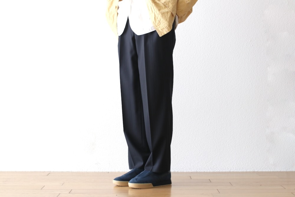 KAPTAIN SUNSHINE(����ץƥ󥵥󥷥㥤��) "Shadow Stripe Toro. Shoecut Slacks"