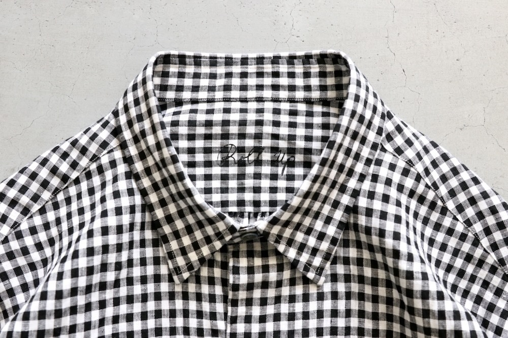 Porter Classic(�ݡ��������饷�å�) "ROLL UP LINEN GINGHAM CHECK SHIRT"