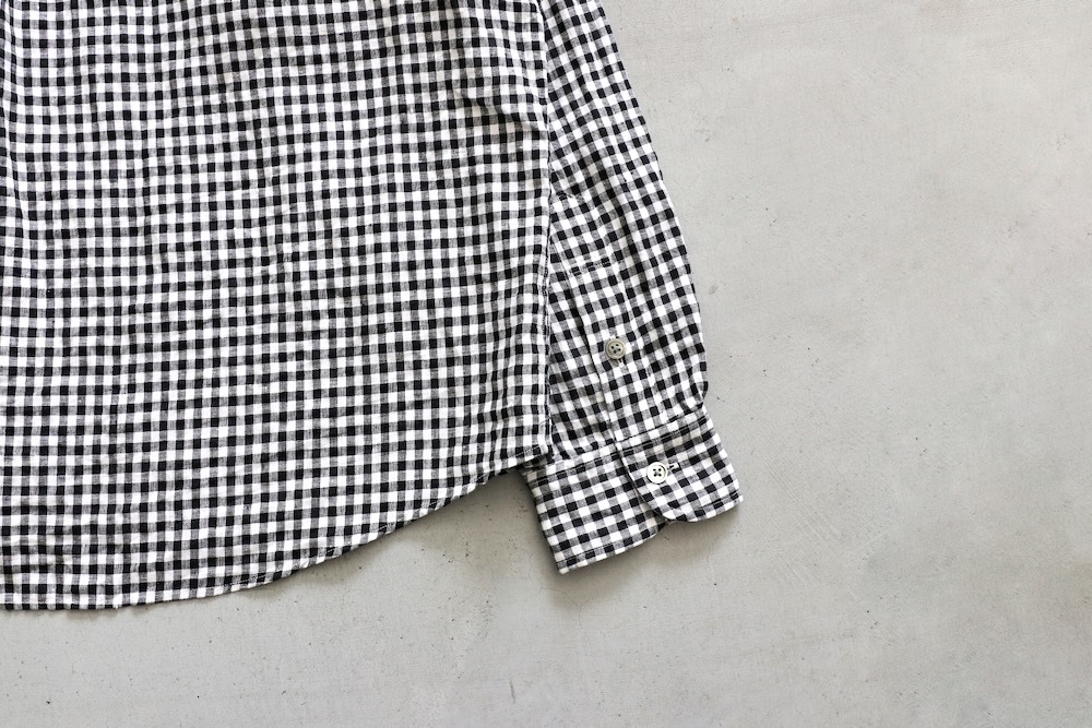 Porter Classic(�ݡ��������饷�å�) "ROLL UP LINEN GINGHAM CHECK SHIRT"