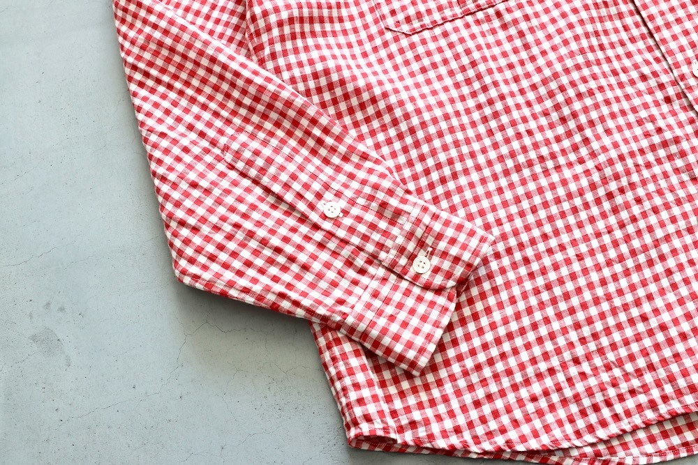 Porter Classic(�ݡ��������饷�å�) "ROLL UP LINEN GINGHAM CHECK SHIRT"