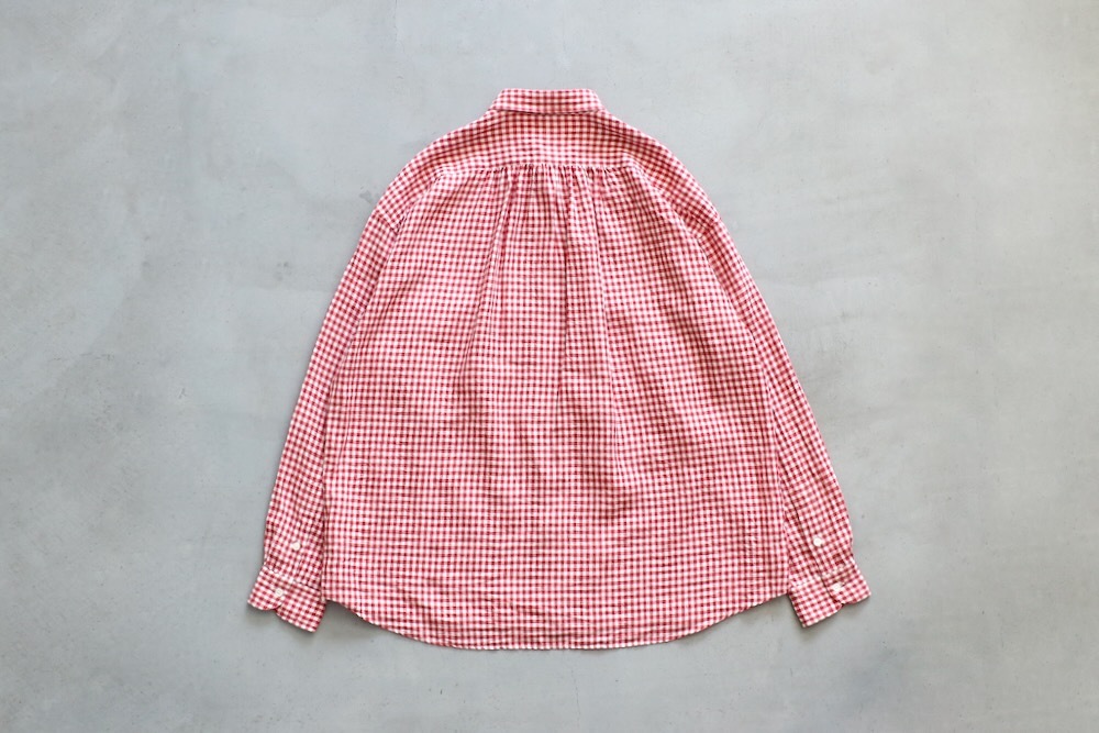 Porter Classic(�ݡ��������饷�å�) "ROLL UP LINEN GINGHAM CHECK SHIRT"